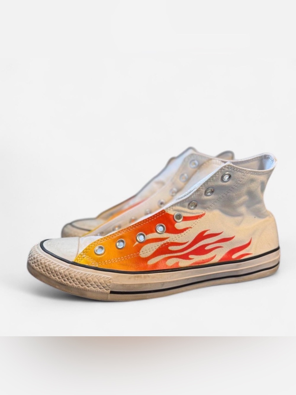 Converse High-Tops with Flames Men’s Size 11